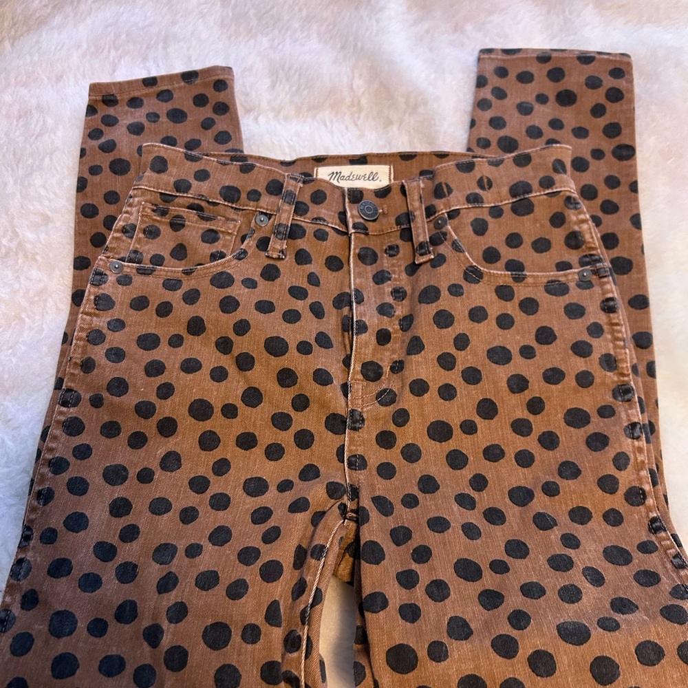 Madewell Brown Polka Dot Women's Jeans size 26